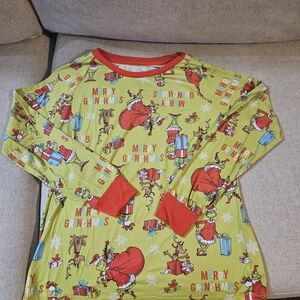 Merry Grinchmas Pajamas - Red and Green